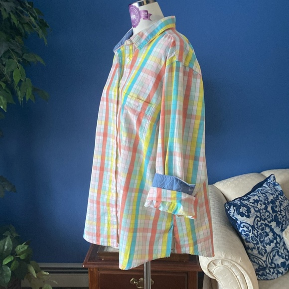 Pastel Check Long Sleeve Button Up - Picture 6 of 16